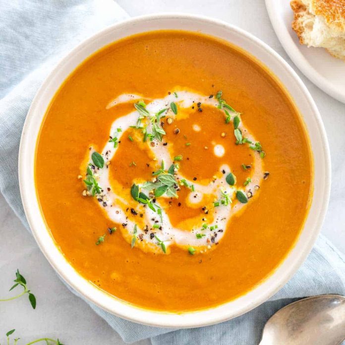 Ginger And Carrot Soup In Punjabi