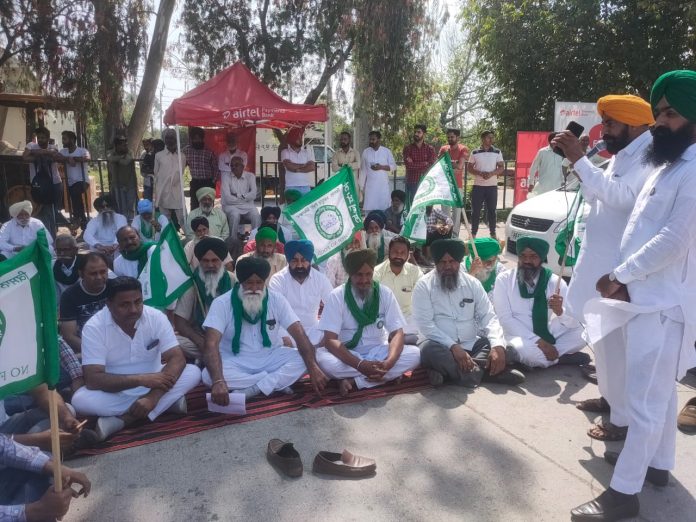 Farmers Protest At Dappar Toll Plaza