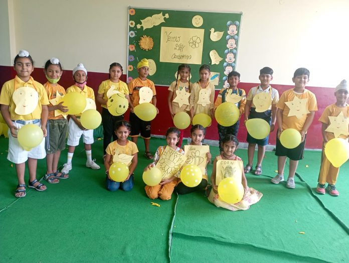 The Children Celebrated Yellow Day