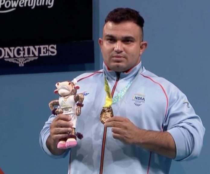 Sudhir won the gold medal in powerlifting