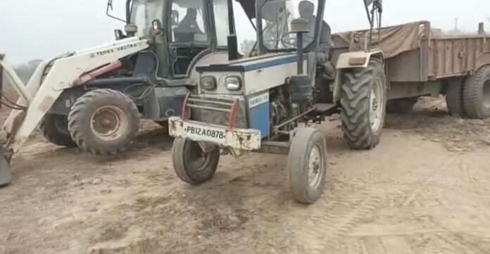 Tractor Trolley and JCB Seized